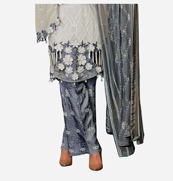 Off-White Heavy Dupatta Attractive Designer Pakistani Salwar Suit