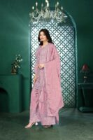 Light Pink Embroidered Kurta Palazzo Set