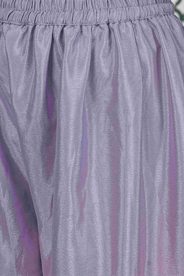Light Purple Embroidered Kurta Palazzo Set