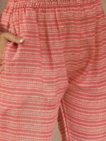 Nature's Elegance: Green Printed Cotton Co-Ord Set