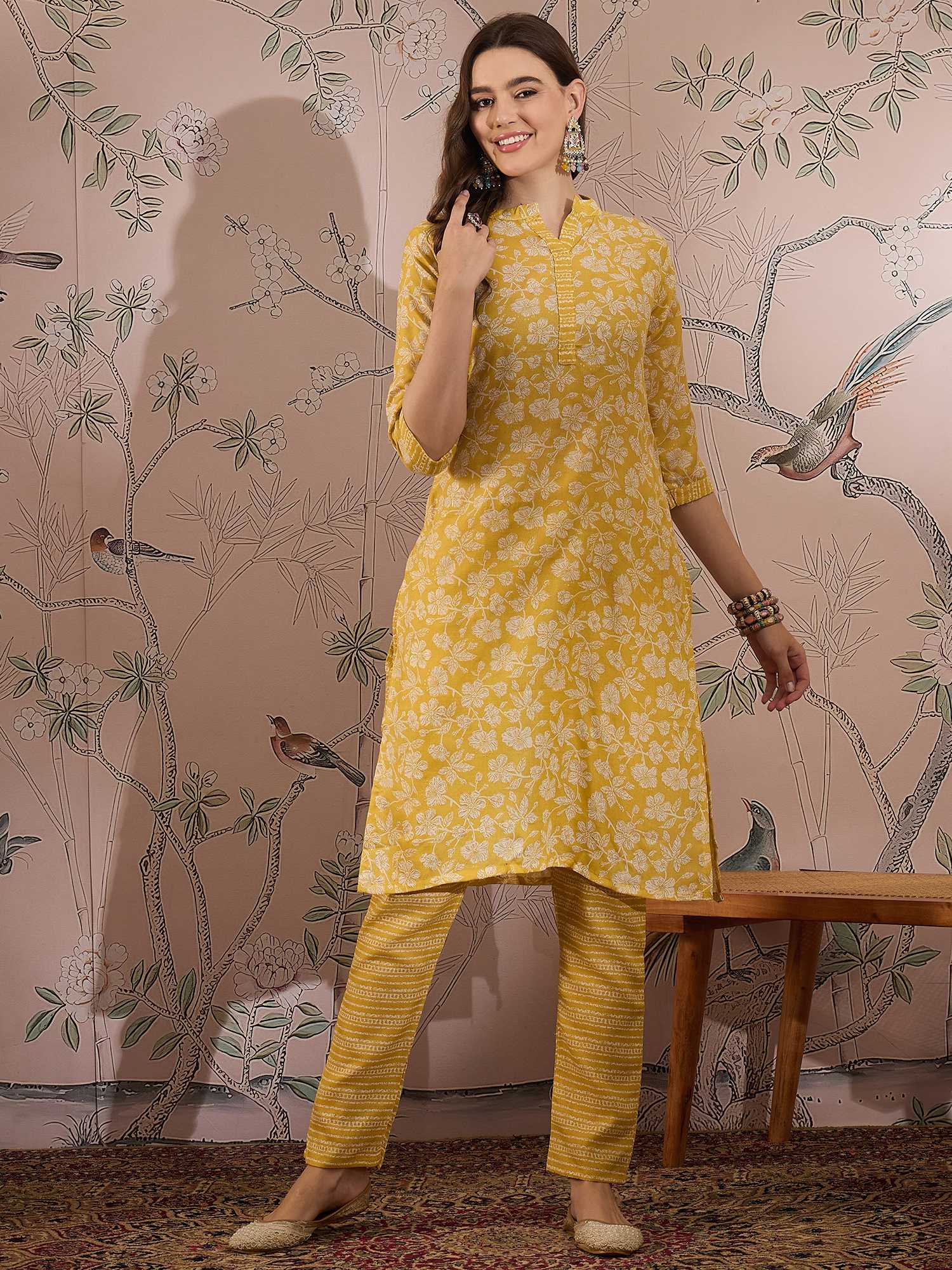 Yellow Cotton Co-Ord Set