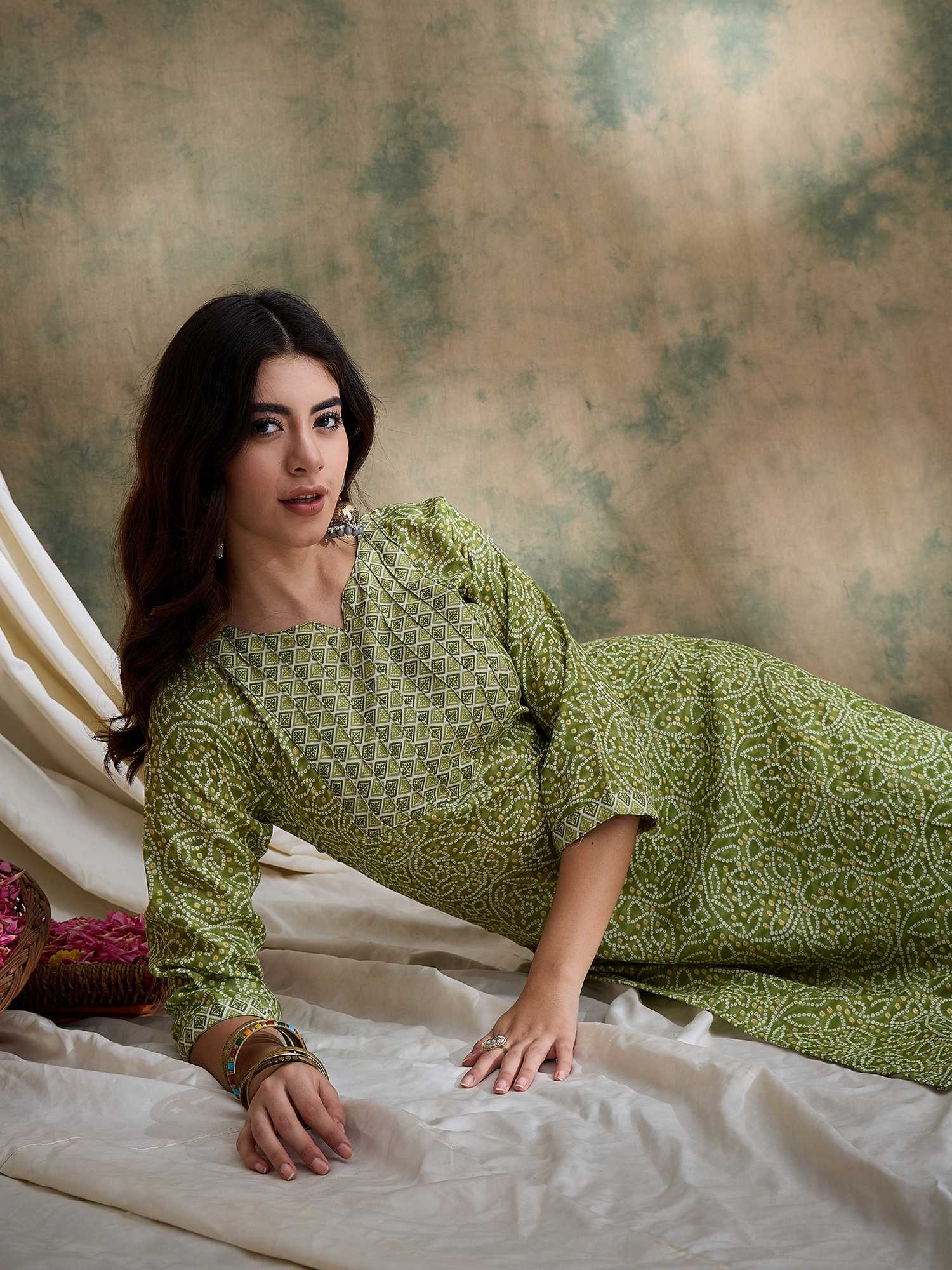 Green Cotton Co-Ord Set
