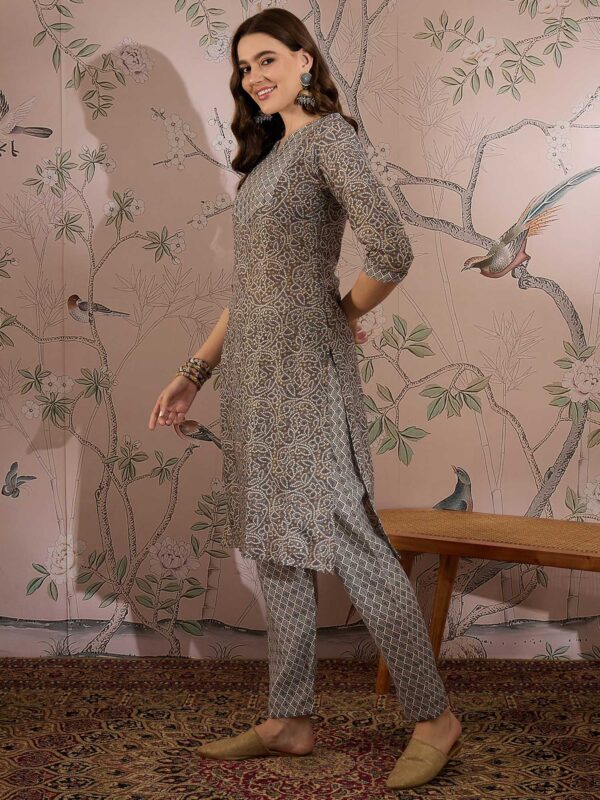 Grey Cotton Co-Ord Set