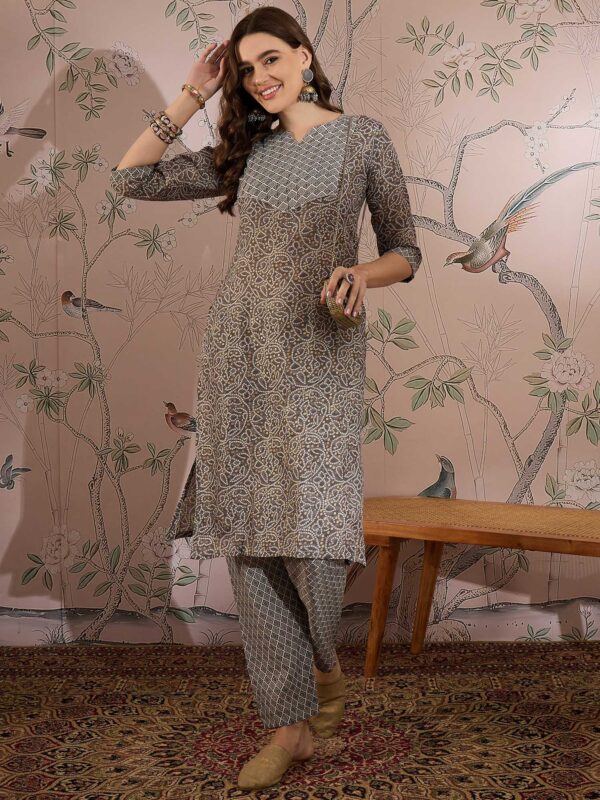 Grey Cotton Co-Ord Set