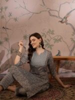 Grey Cotton Co-Ord Set