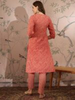 Peach Perfection Printed Cotton Co-Ord Set