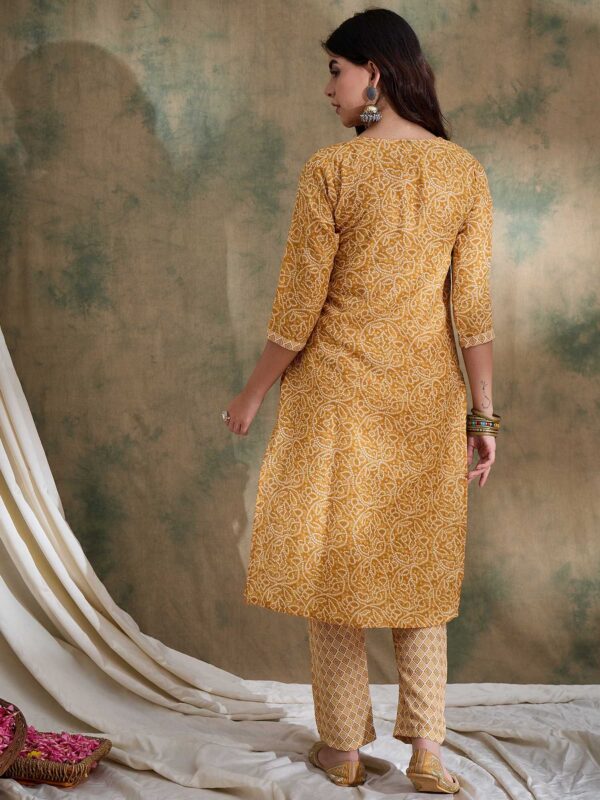 Sunshine Yellow Printed Cotton Co-Ord Set