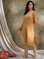 Sunshine Yellow Printed Cotton Co-Ord Set