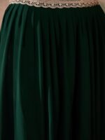 Green Embroidered Anarkali Kurta Lehenga Set with Dupatta