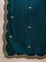Rama Embroidered Vichitra Silk Straight Kurta Palazzo Set