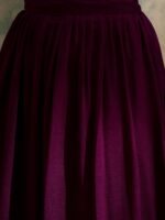 Purple Vichitra Silk Anarkali Gown with Lehenga & Embroidered Dupatta