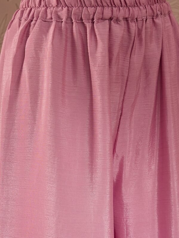 Light Pink Chinon Anarkali Kurta Palazzo Set with Embroidered Dupatta