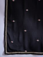 Black Anarkali Gown with Jacket and Embroidered Dupatta – Full Length