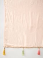 Peach Embroidered Chinon Anarkali Kurta Sharara with Dupatta