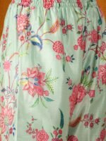 Pista Embroidered Chinon Anarkali Kurta Sharara with Dupatta