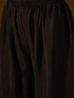 Black Chinon Kurta Palazzo Set with Lace Dupatta - Stitched
