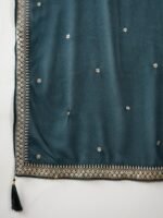 Rama Flared Kurta Palazzo Set with Embroidered Dupatta