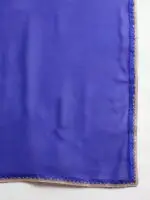 Blue Embroidered A-Line Kurta Palazzo Set with Plain Dupatta