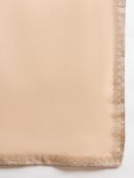 Coffee Embroidered A-line Kurta Palazzo Set | Round Neck | Knee Length