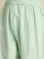 Pista Embroidered Anarkali Kurta Pant Set | V Neck | Full Length