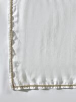 White Embroidered A-line Kurta Sharara | Collar Neck | Above Knee