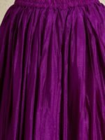 Purple Chinon Embroidered Kurta with Lehenga Set & Dupatta