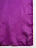 Purple Chinon Embroidered Kurta with Lehenga Set & Dupatta