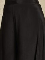 Black Chinon Embroidered Kurta Palazzo Set with Dupatta