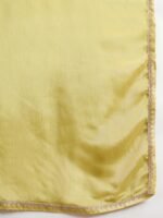 Green Embroidered Kurta Palazzo Set with Lace Dupatta