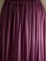 Regal Purple Embroidered Flared Kurta Lehenga Set with Round Neck & Net Dupatta